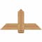 Ekena Millwork Eugene Smooth Timber Gable Bracket, Western Red Cedar, 36"W x 18"H x 1 1/2"D x 5 1/2"F, 12/12 Pitch GBW036X18X0206EUG00SWR - alternate 1